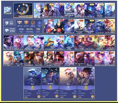 Acc liên quân raz 3ss nak5 val5 tv3sss cùng đồng bọn