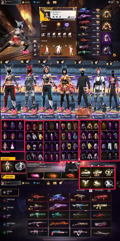 Acc Cnam Và Nữ Dư 1k9 kim cương