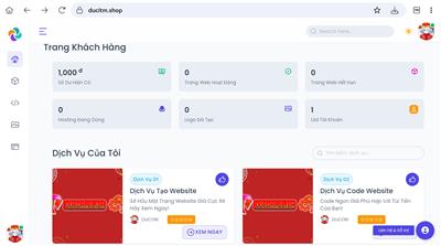 TẠO WEBSITE, SHOP ACC GÁ RẺ TẠI DICHVUMETA.SBS